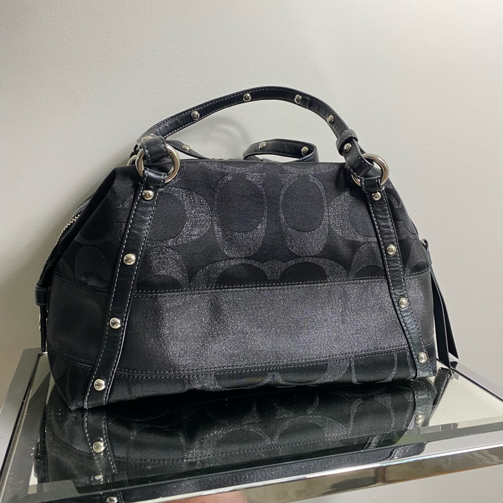Black Sparkle Coach Purse